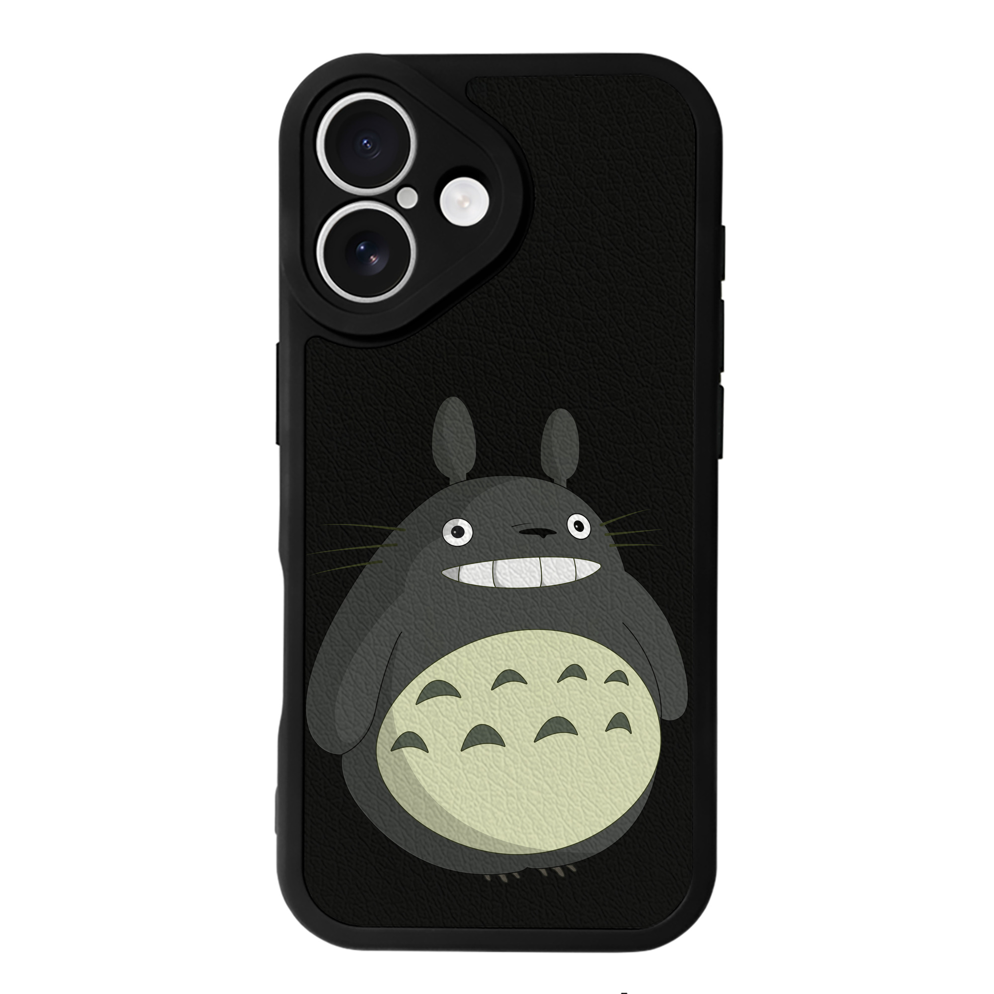 （画像用） となりのトトロ 草壁メイ 草壁サツキ My Neighbor Totoro Satsuki Kusakabe Mei Kusakabe 【iPhone 16シリーズ対応】シリコンスマホケース（レザー調） 材質：シリコン